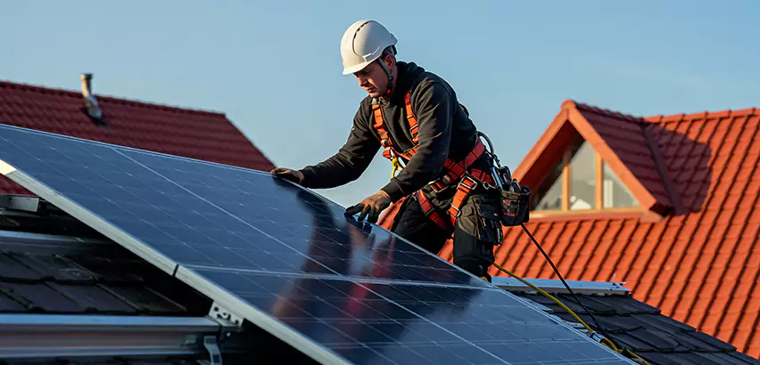 Solar Panels on Steel Roof Installation in Edgewood